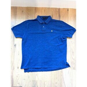 Polo Ralph Lauren Classic Fit Polo Shirt Men’s XXL Blue Yellow Pony Short Sleeve